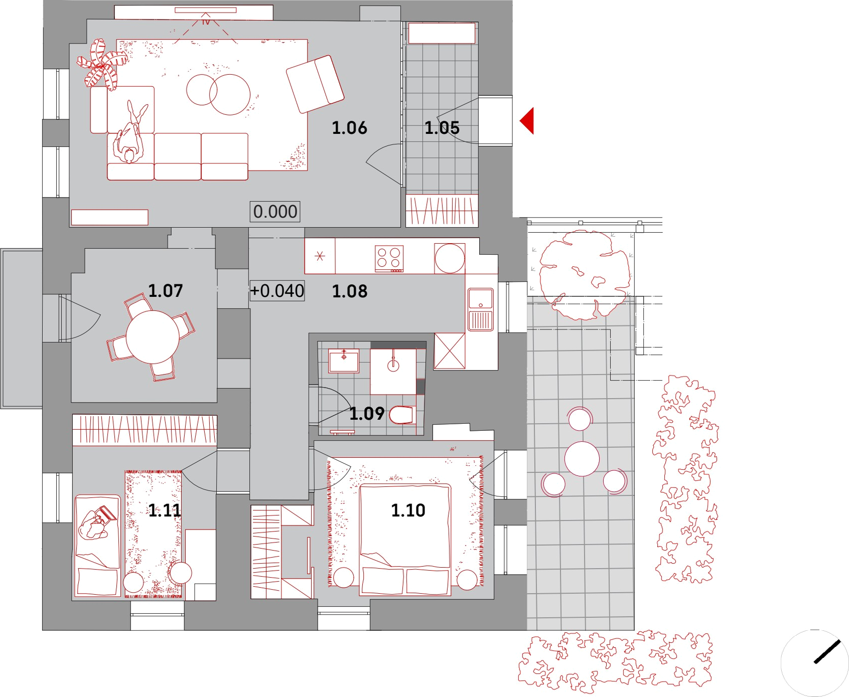 Pôdorys APARTMÁN 01